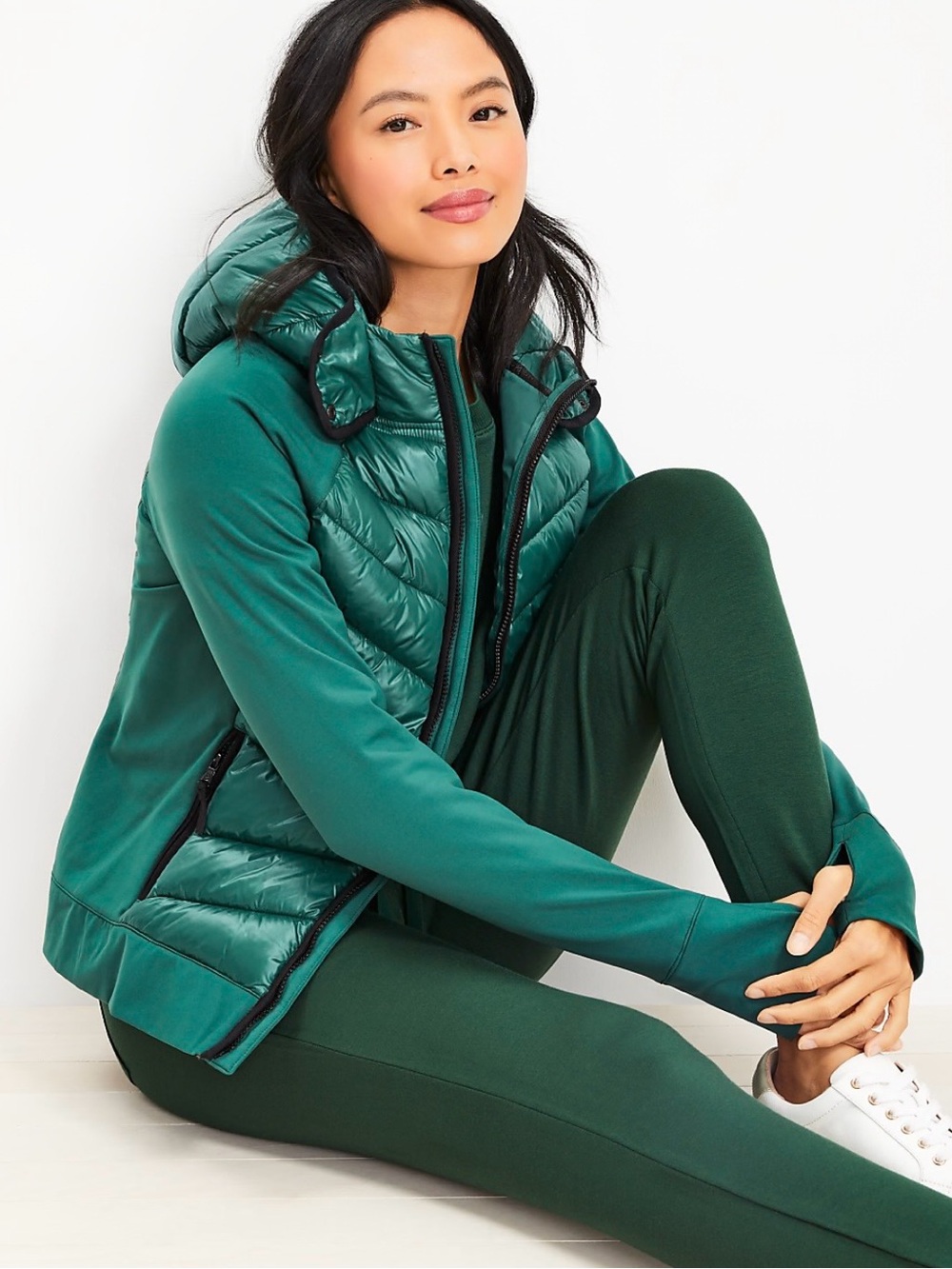 Lou & Grey Teal Bomber Jacket